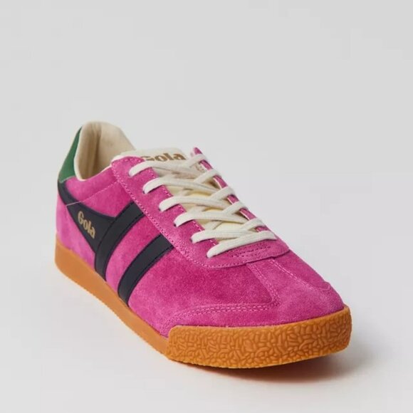 Gola Elan Sneakers Women’s - Fuchsia/Black/Evergreen - NWT - Picture 3 of 6